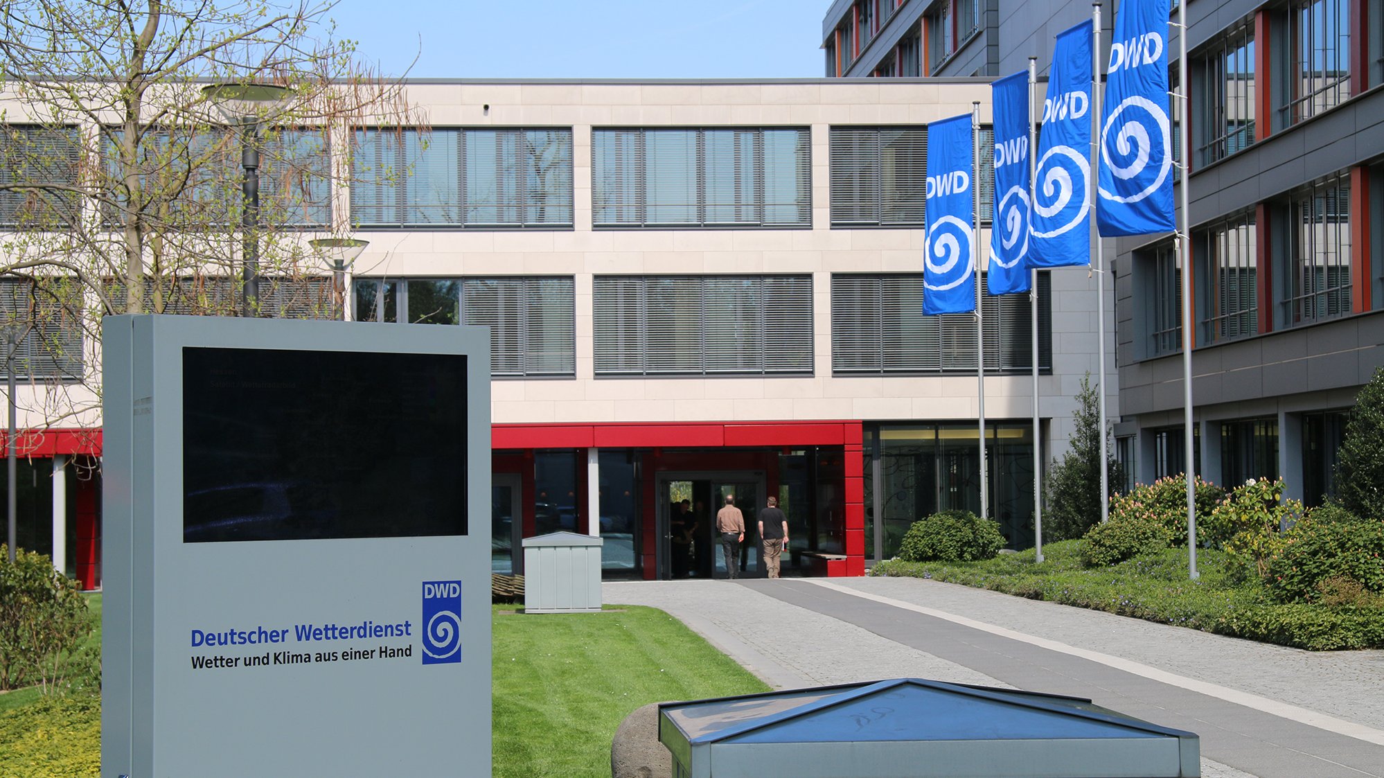 Das Bild zeigt die Zentrale des Deutschen Wetterdienstes in Offenbach.